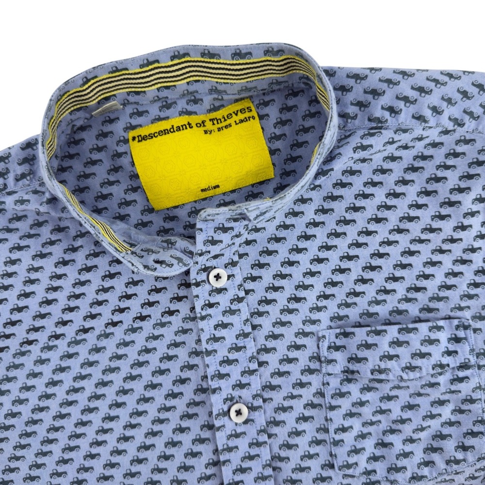 Descendant of Thieves Button Up Short Sleeve Truck Print 206 edition‎ Shirt M